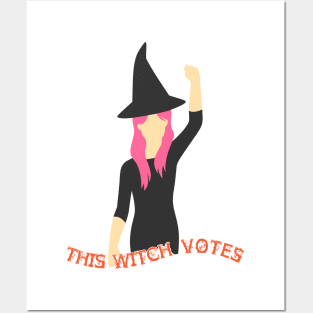 This Witch Votes-Pink Hair! Posters and Art